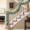 9ft. Pre-Lit Flocked Garland with Warm White LED Lights